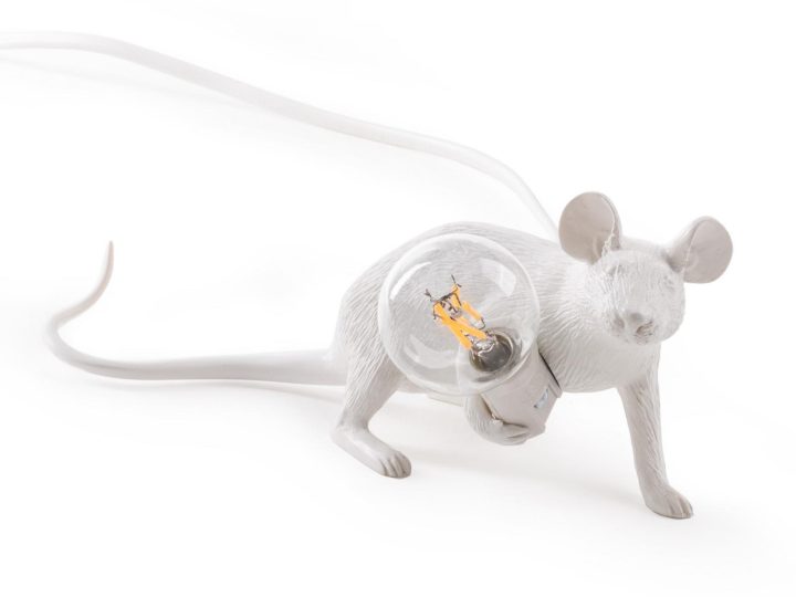 Mouse Lamp Lie Down Lop Table Lamp, Seletti