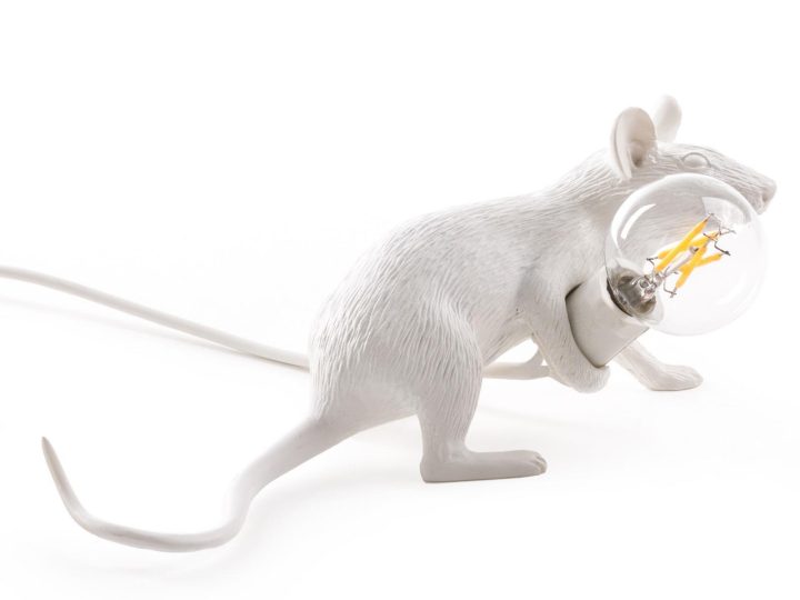 Mouse Lamp Lie Down Lop Table Lamp, Seletti