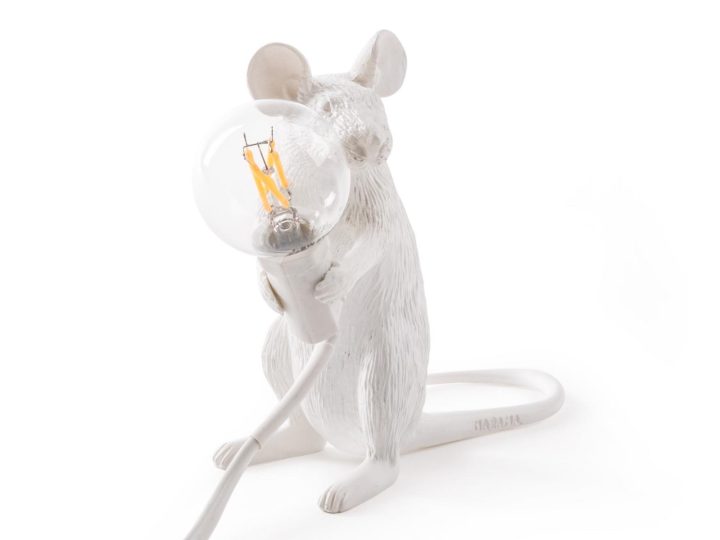 Mouse Lamp Sitting Mac Table Lamp, Seletti