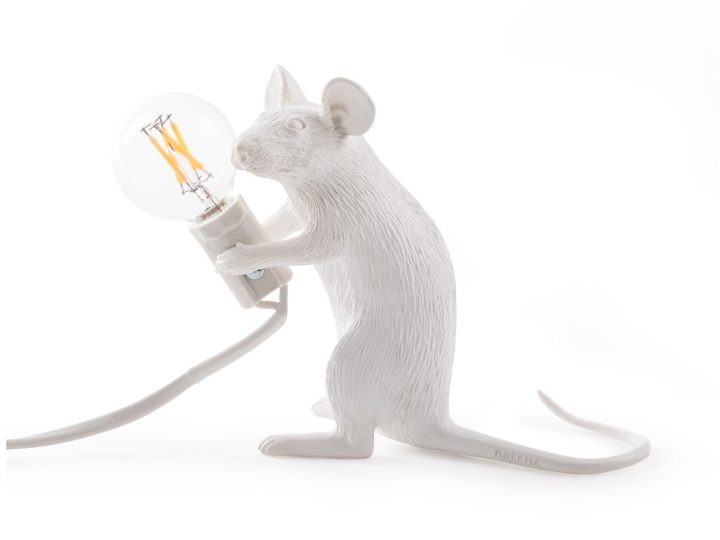 Mouse Lamp Sitting Mac Table Lamp, Seletti