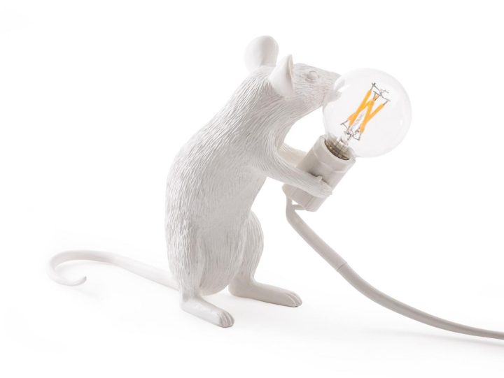 Mouse Lamp Sitting Mac Table Lamp, Seletti