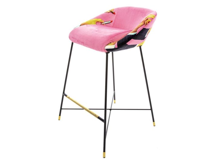 Pink Lipsticks Bar Chair, Seletti