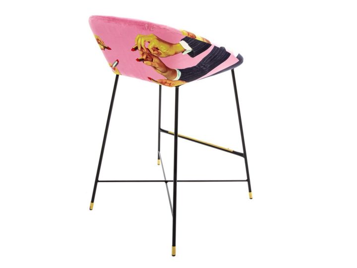 Pink Lipsticks Bar Chair, Seletti