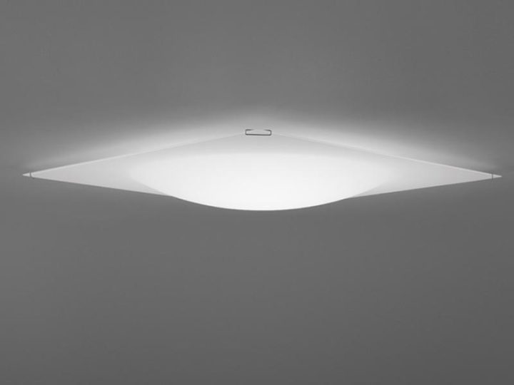 Quadra Ice Flat Ceiling Lamp, Vibia