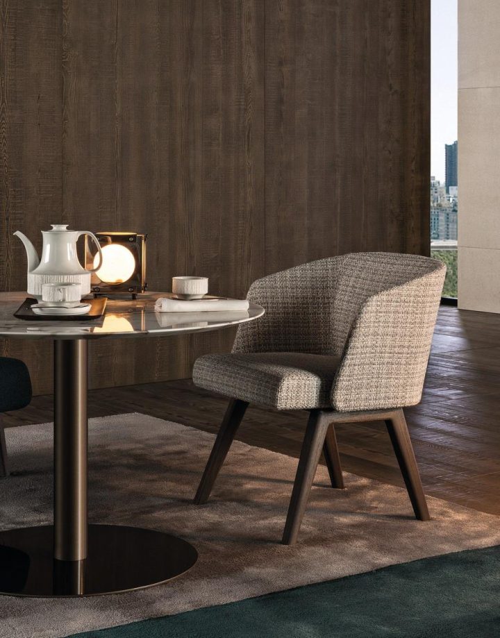 Reeves Little Armchair Chair, Minotti