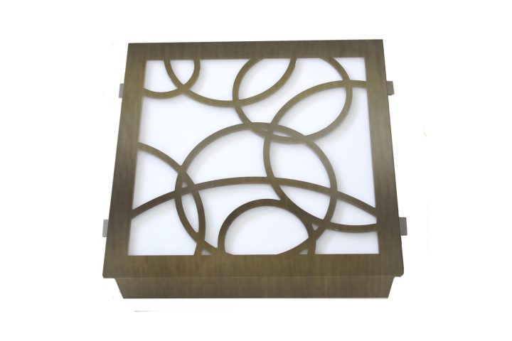 Resette Square Ceiling Lamp, Contardi