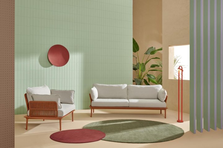 Reva / 2 D Garden Sofa, Pedrali