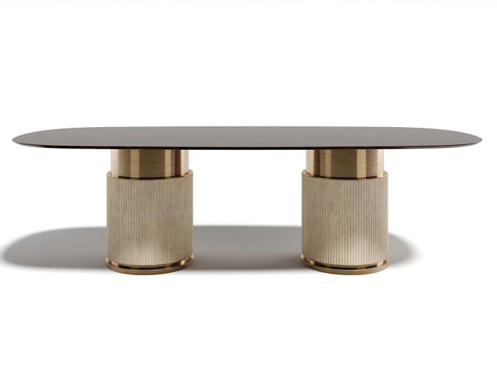 Rock Oval Table, Capital Collection