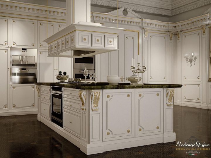 Romantica Ivory And Gold Kitchen, Modenese Gastone