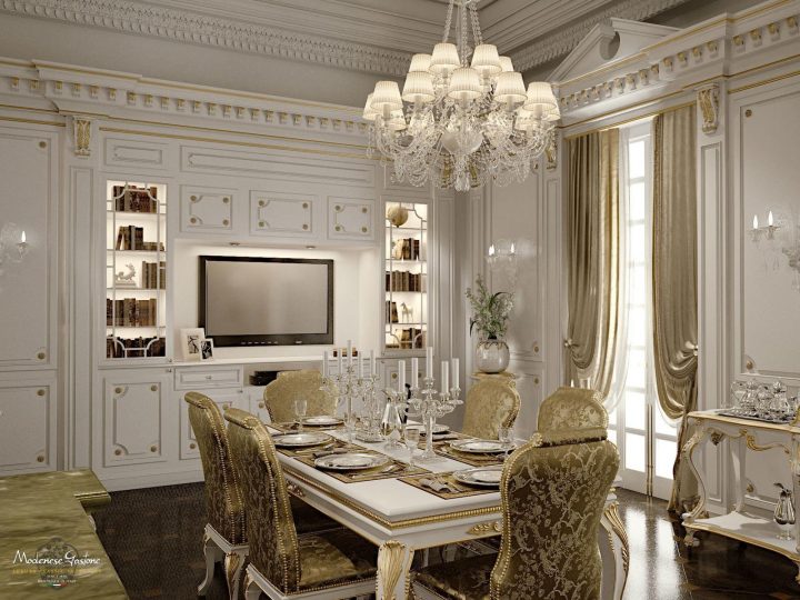 Romantica Ivory And Gold Kitchen, Modenese Gastone