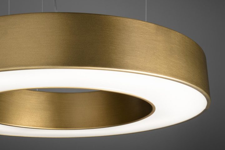 Silver Ring Pendant Lamp, Panzeri