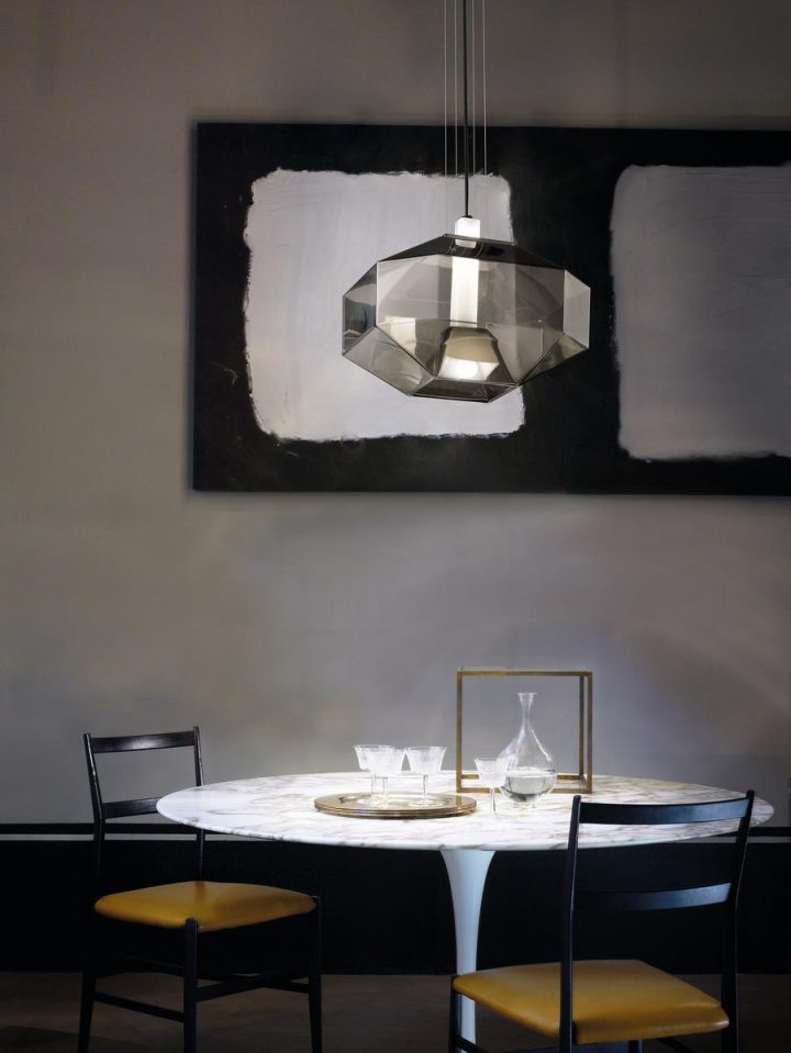 Stone Sp Pendant Lamp, Vistosi