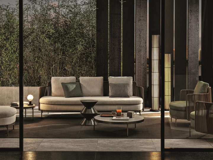 Tape Cord Outdoor Garden Sofa, Minotti