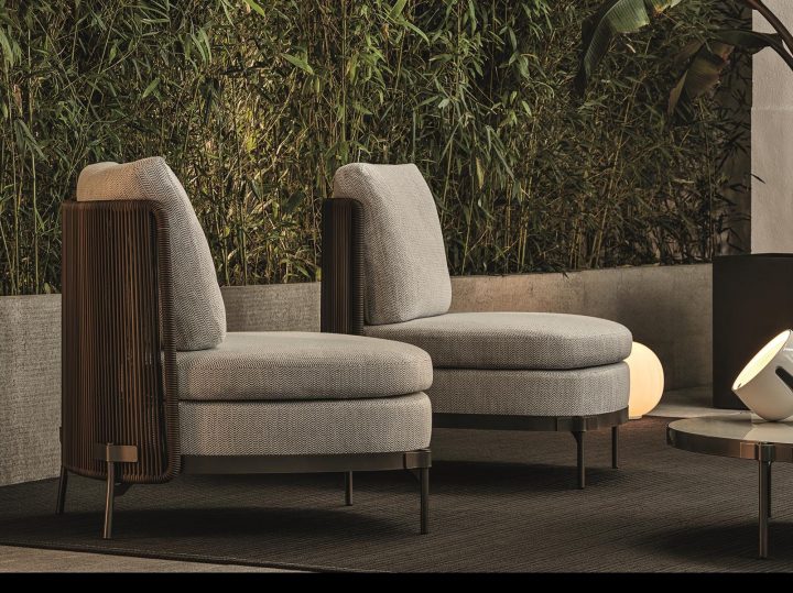 Tape Cord Outdoor Garden Side Table, Minotti