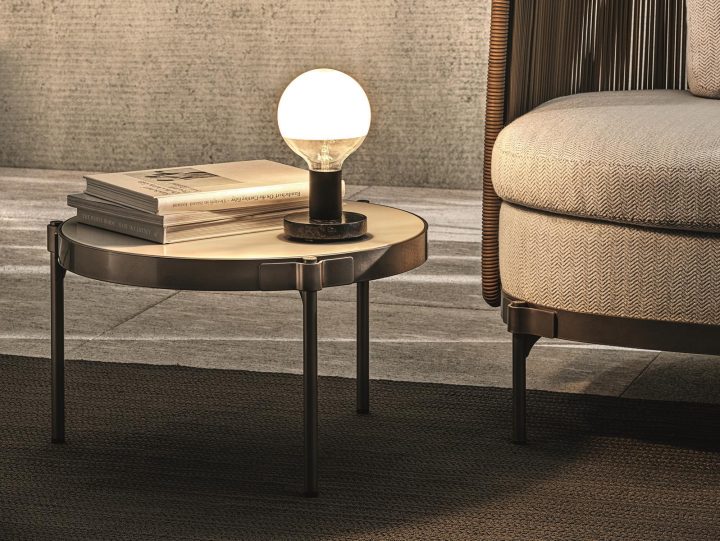 Tape Cord Outdoor Garden Side Table, Minotti