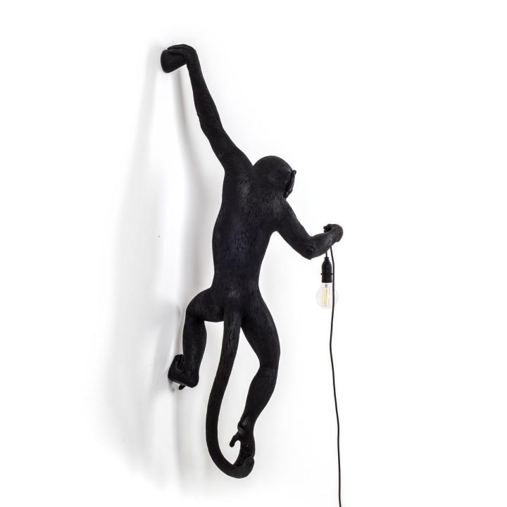 The Monkey Lamp Black Hanging Outdoor Wall Lamp, Seletti