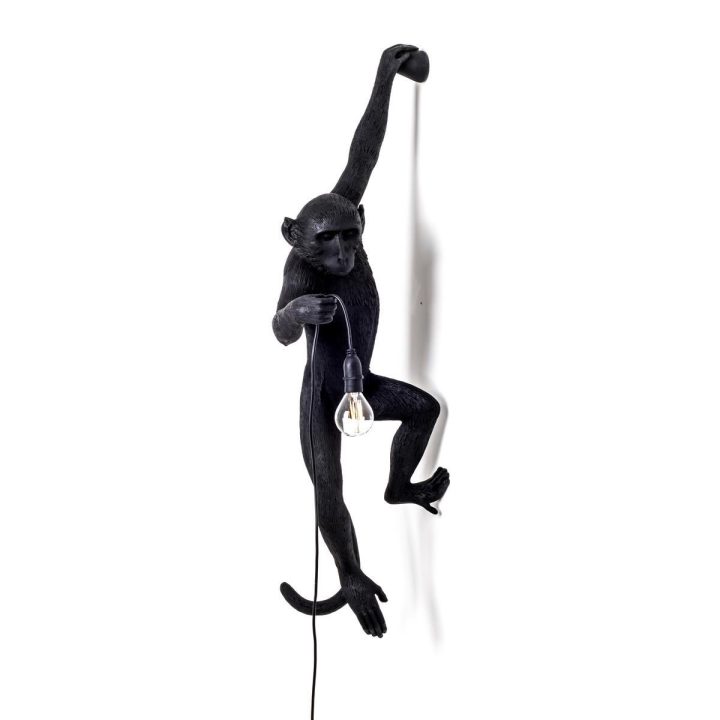 The Monkey Lamp Black Hanging Outdoor Wall Lamp, Seletti