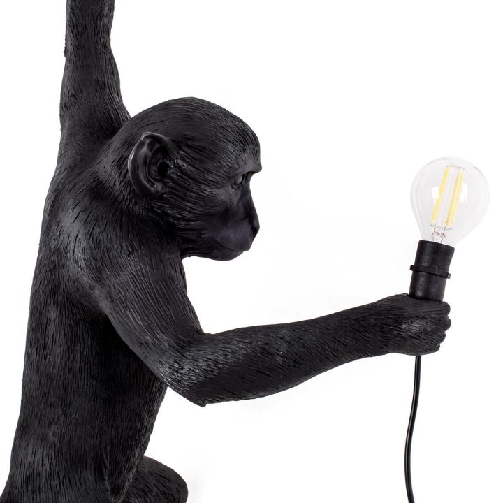 The Monkey Lamp Black Hanging Outdoor Wall Lamp, Seletti