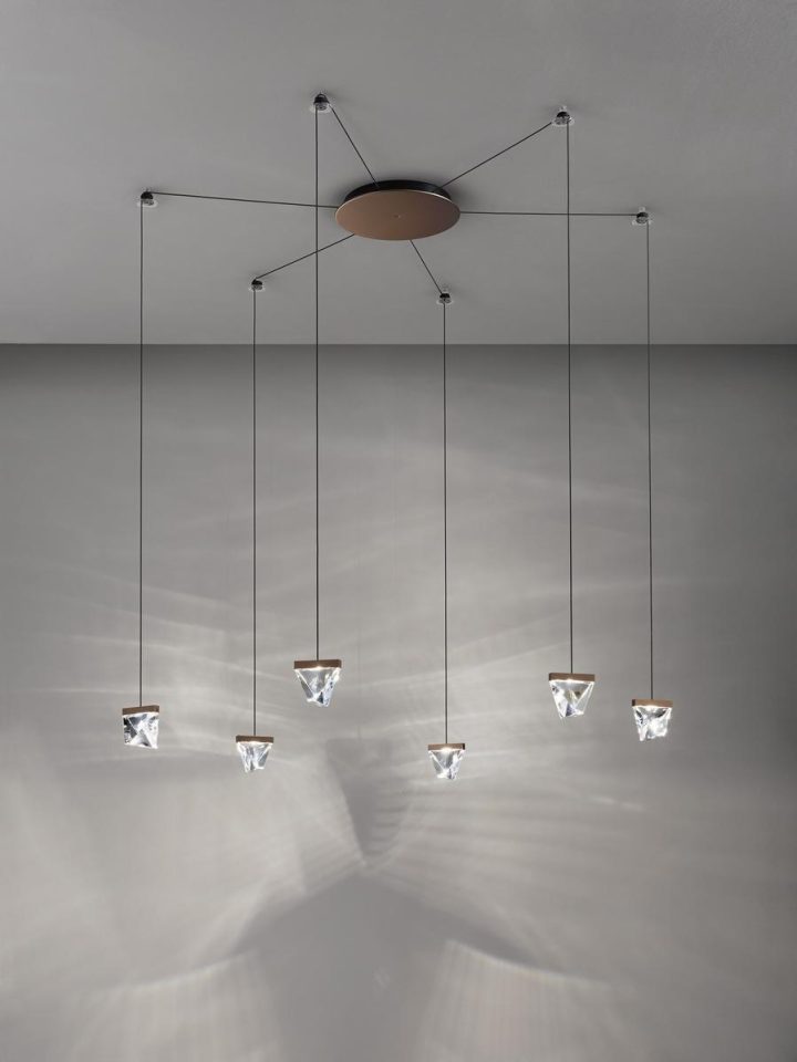 Tripla 6 Spots Pendant Lamp, Fabbian