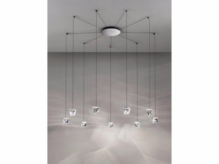 Tripla 9 Spots Pendant Lamp, Fabbian