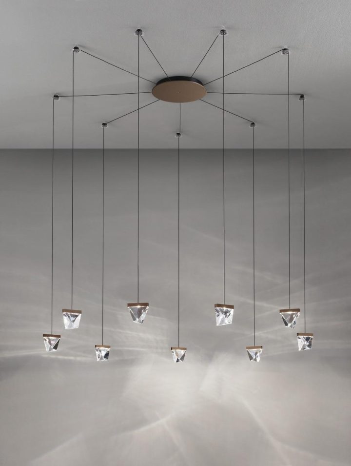 Tripla 9 Spots Pendant Lamp, Fabbian