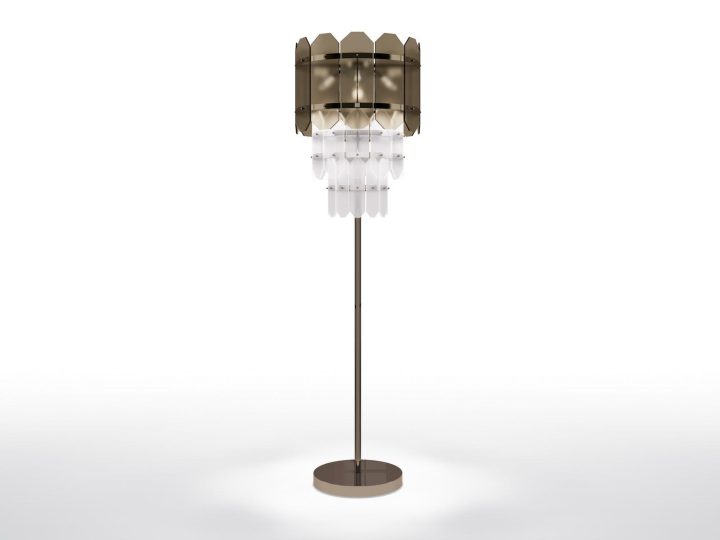 Twin Floor Lamp, Bruno Zampa