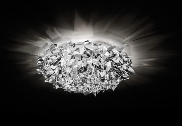 Veli Large Silver Wall Lamp, Slamp