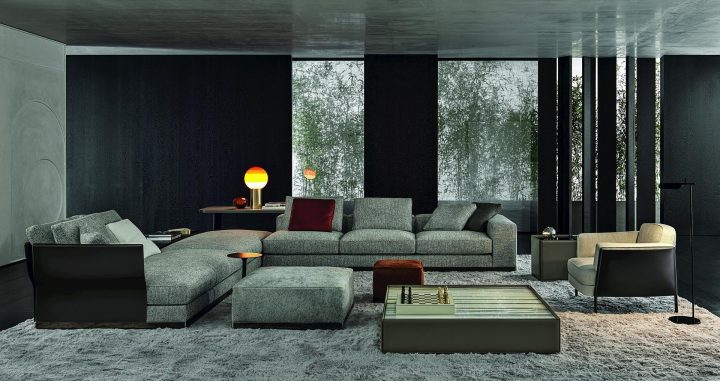 West Saddle Hide Sofa, Minotti