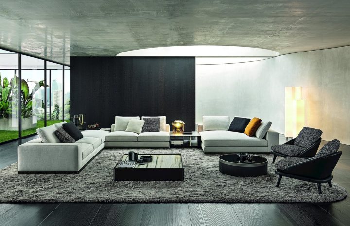 West Saddle Hide Sofa, Minotti