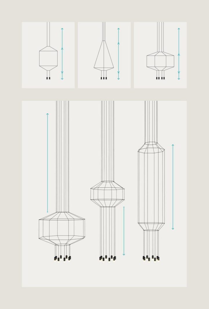 Wireflow 4 Pendant Lamp, Vibia