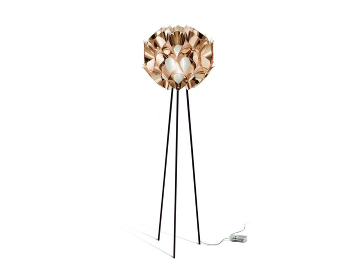 Flora Copper Floor Lamp, Slamp