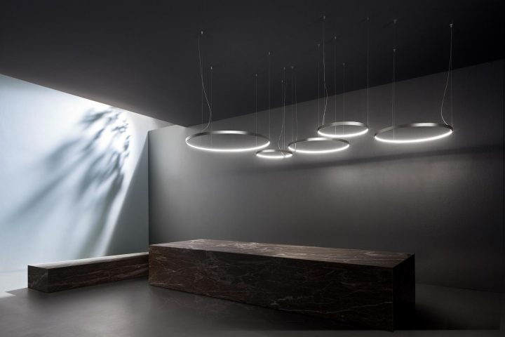 Zero Round Pendant Lamp, Panzeri