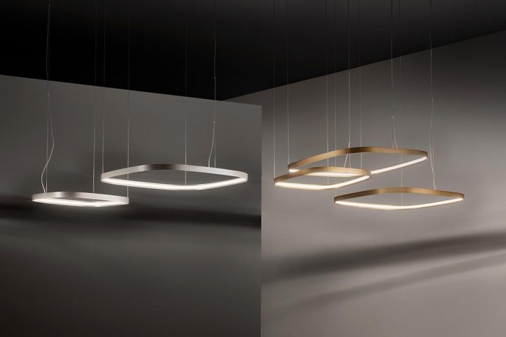 Zero Square Pendant Lamp, Panzeri