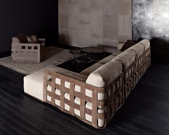 Braid sofa by Rugiano