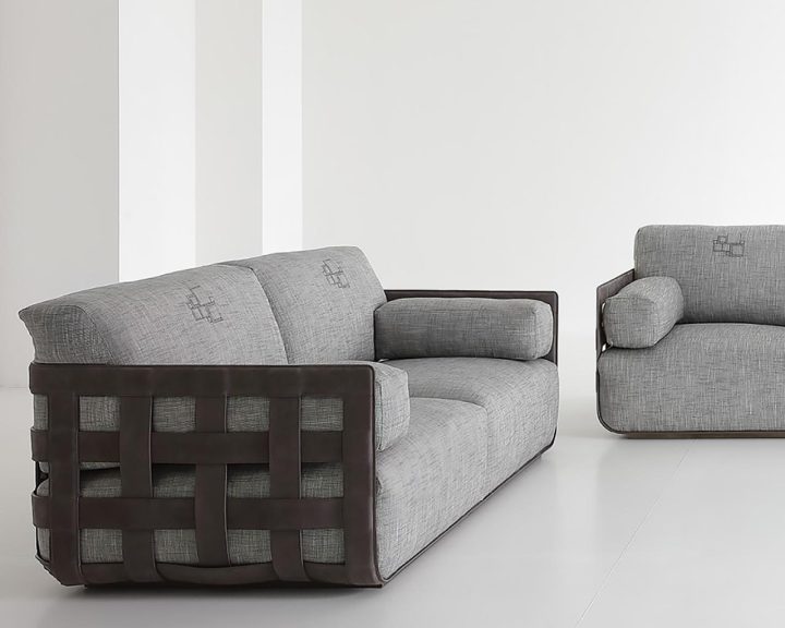 Braid sofa by Rugiano