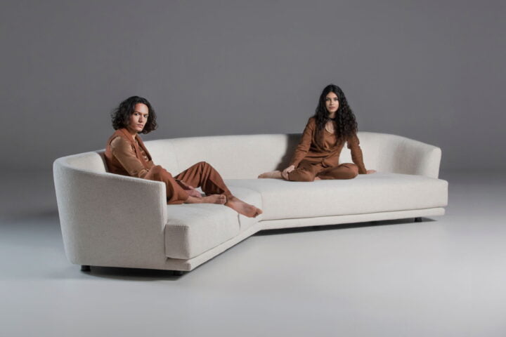 Aplomb - modular eco-leather sofa | Calia Italia