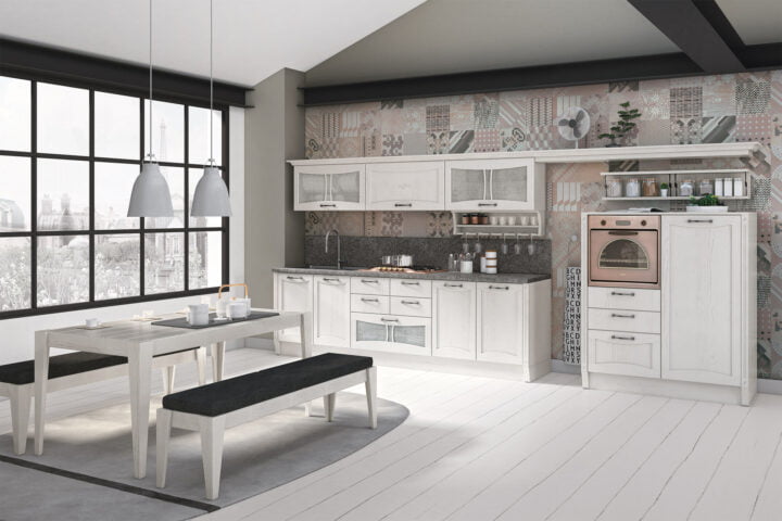 Aurea - wood kitchen with handles | Creo kitchens