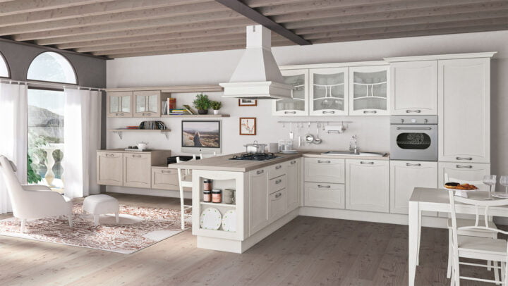 Aurea - wood kitchen with handles | Creo kitchens