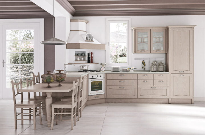 Aurea - wood kitchen with handles | Creo kitchens