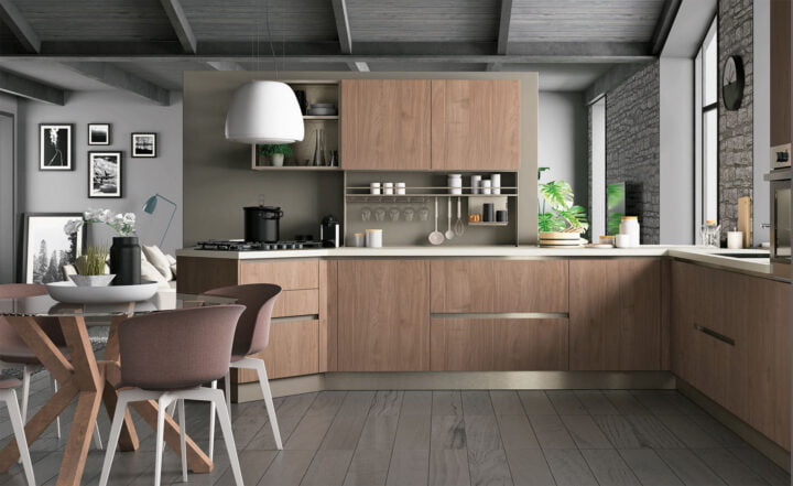 Tablet - veneer kitchen without handles | Creo kitchens