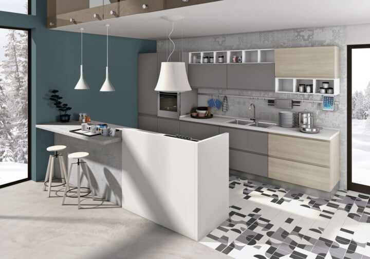 Jey Feel - melamine kitchen without handles | Creo kitchens