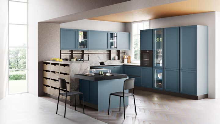 Contempo - lacquered kitchen with handles | Creo kitchens