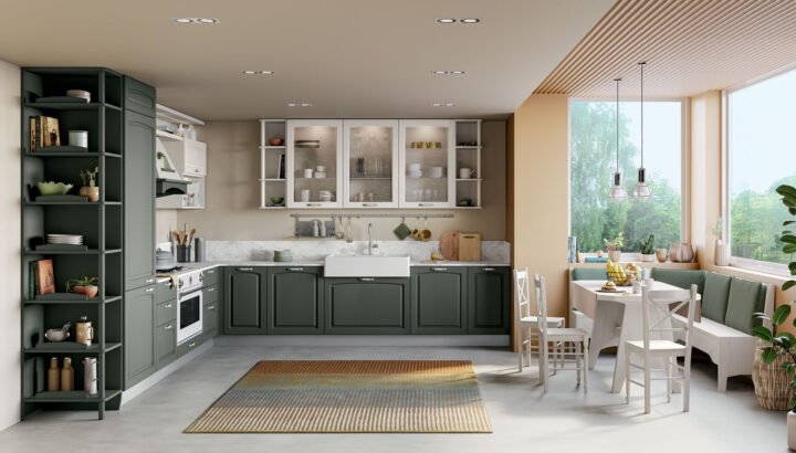 Grace - wood kitchen with handles | Creo kitchens