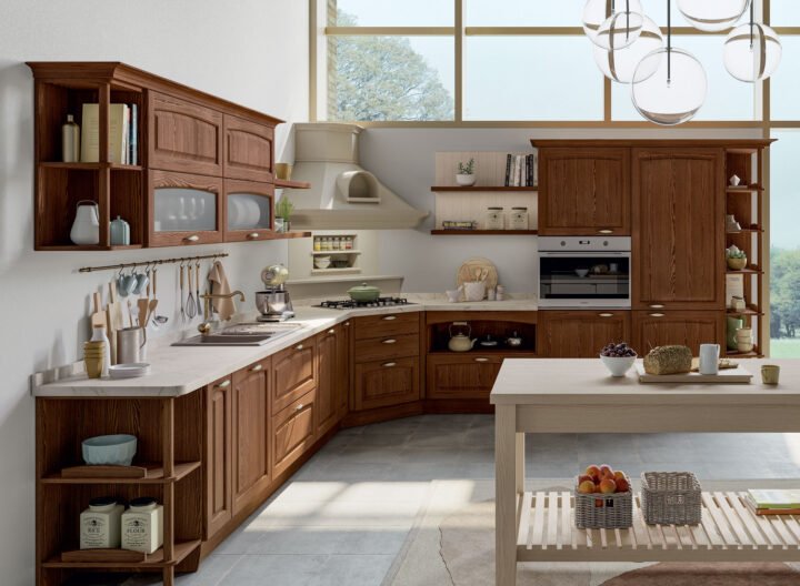 Grace - wood kitchen with handles | Creo kitchens