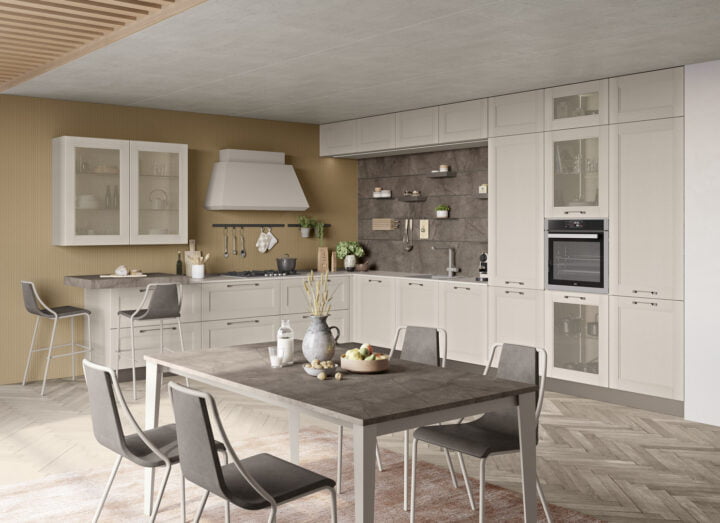 iris - wood kitchen with handles | Creo kitchens