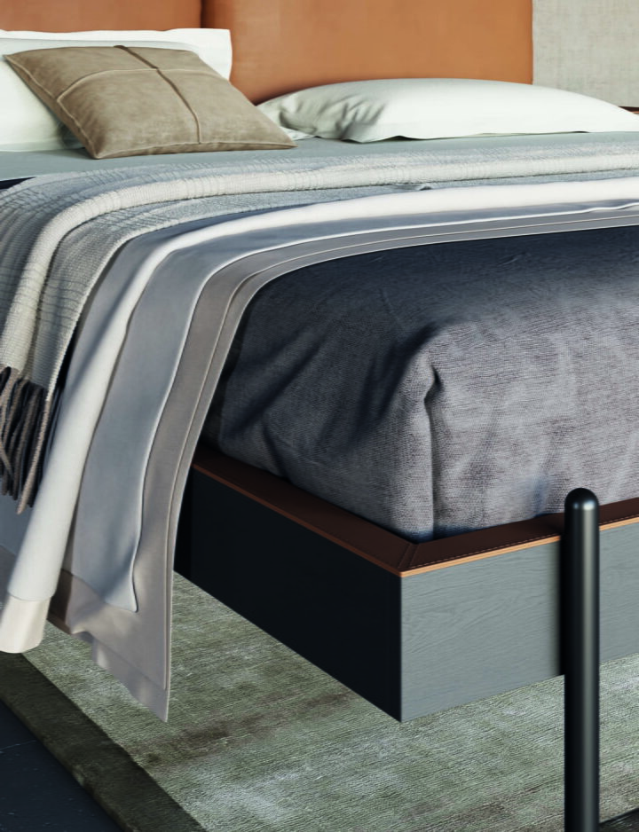 Supernova - fabric bed with upholstered headboard | Dall'Agnese