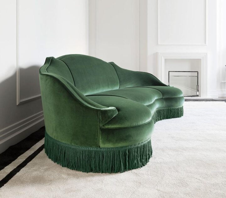 Anemone - curved fabric sofa | Galimberti Nino