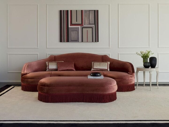 Anemone - curved fabric sofa | Galimberti Nino