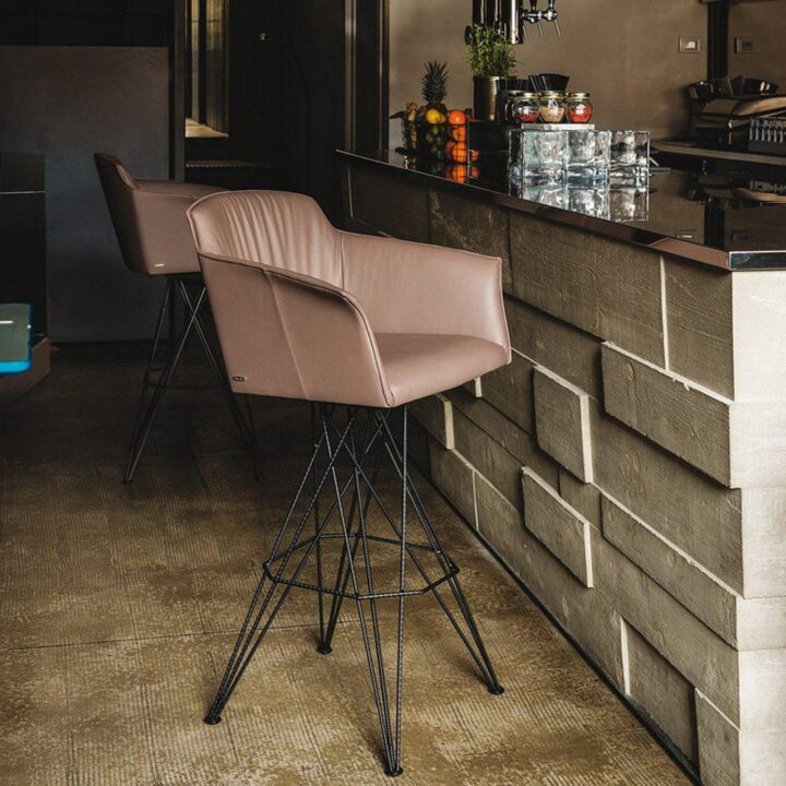 Flaminio - fabric bar chair | Cattelan Italia