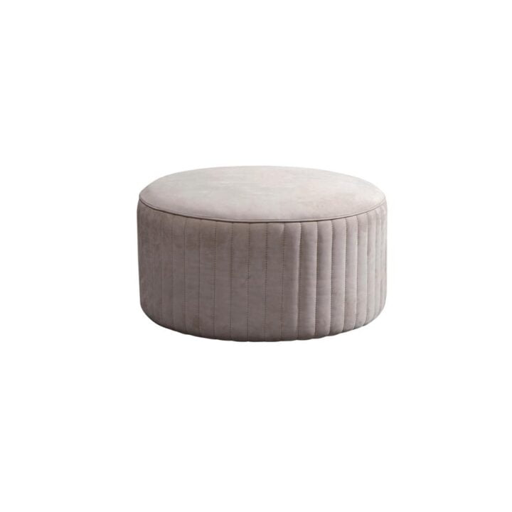 Cobra - round nabuk pouf | Daytona